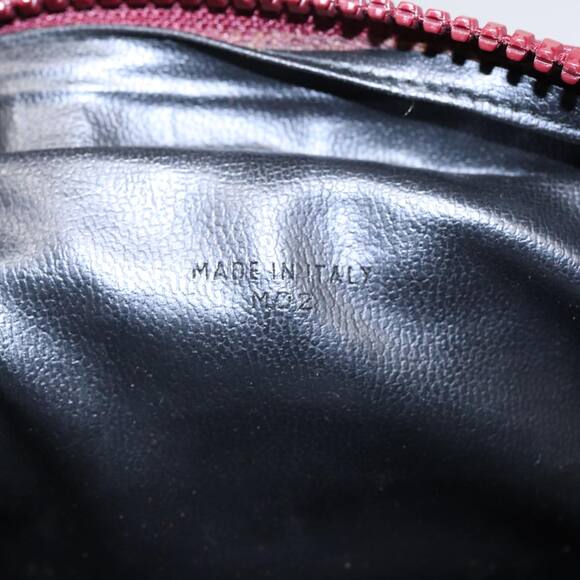 CELINE Macadam Canvas Shoulder Bag Red Gold - Picture 13 of 13